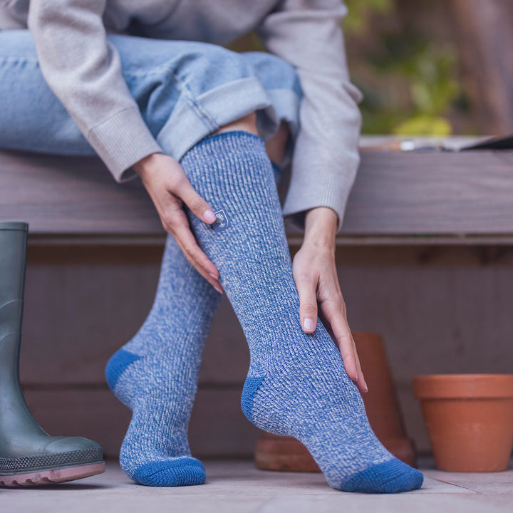 Womens Thermal Welly Socks | Long Knee High Thick Boot Socks