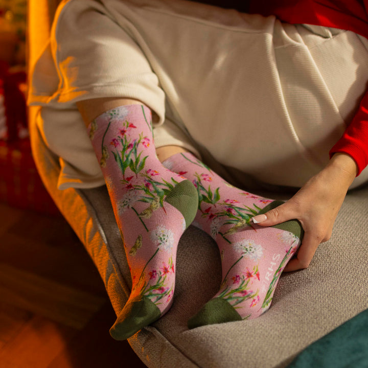 Ladies Novelty Socks | Funny Colourful Floral Patterned Socks 4-7 UK