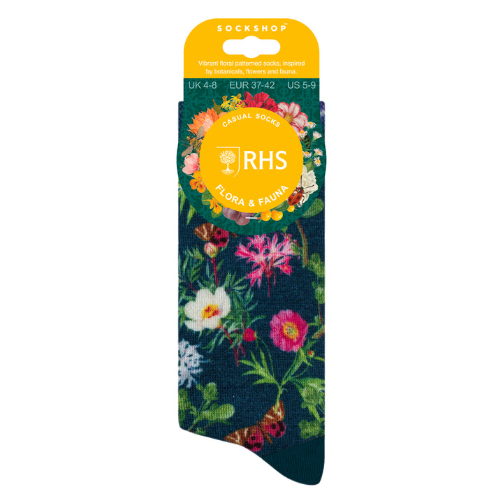 Ladies Novelty Socks | Funny Colourful Floral Patterned Socks 4-7 UK
