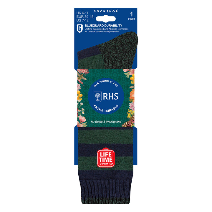 Mens Long Heavy Duty Thick Boot Socks | Long Lasting Gardening Wellington Socks