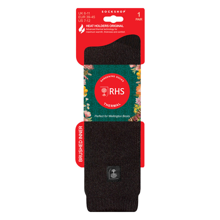 Mens Long Knee High Thermal Wellington Boot Socks