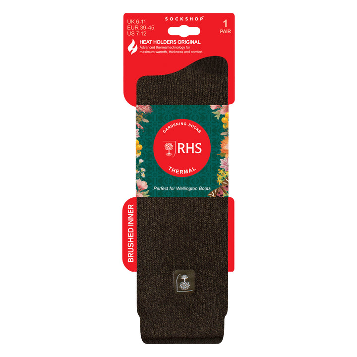 Mens Long Knee High Thermal Wellington Boot Socks