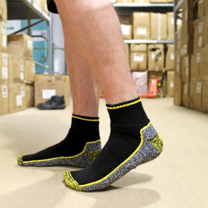 24 Pairs Multipack Mens Short Breathable Bamboo Work Socks