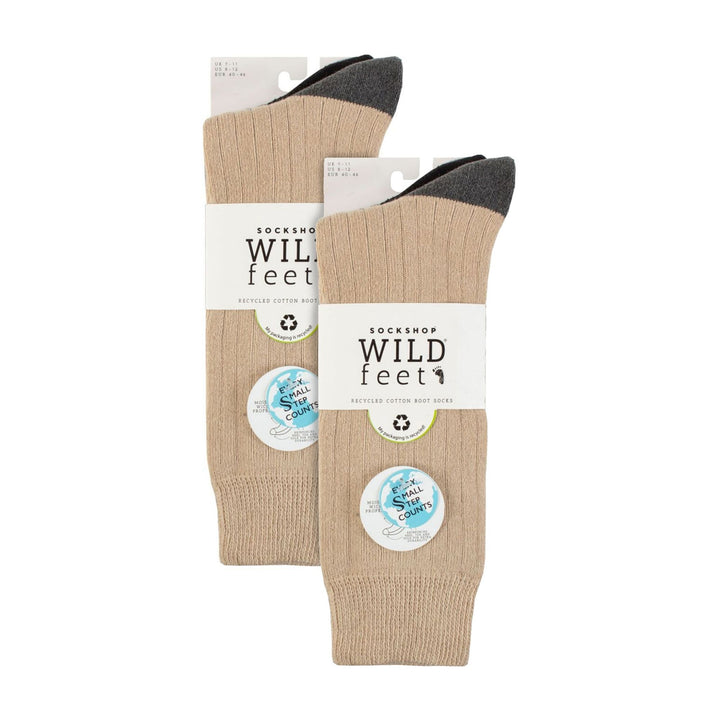 6 Pairs Mens Multipack Outdoor Cotton Boot Socks for Ultimate Hiking Comfort