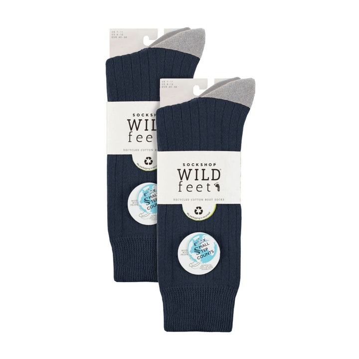 6 Pairs Mens Multipack Outdoor Cotton Boot Socks for Ultimate Hiking Comfort