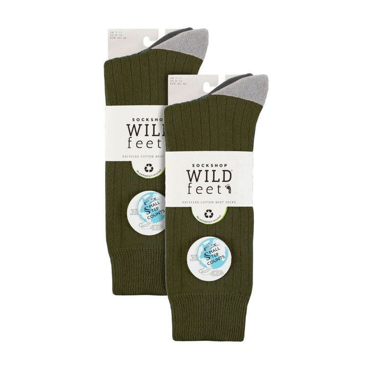 6 Pairs Mens Multipack Outdoor Cotton Boot Socks for Ultimate Hiking Comfort