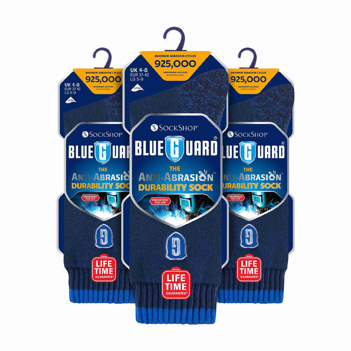 3 Pack Mens Ultra Durable Work Socks: Heavy Duty for Steel Toe Boots