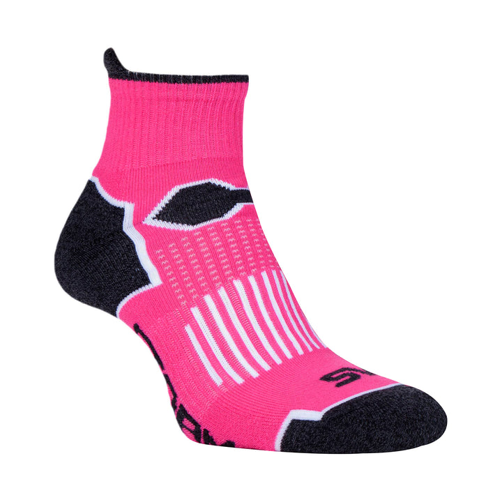 Ladies 6 Pack Arch Support Ankle Socks with Cushioning, Padded Heel & Toe