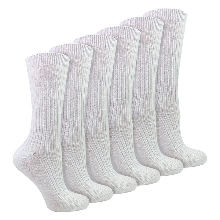 Ladies 12 Pack 100% Cotton Soft Breathable Socks