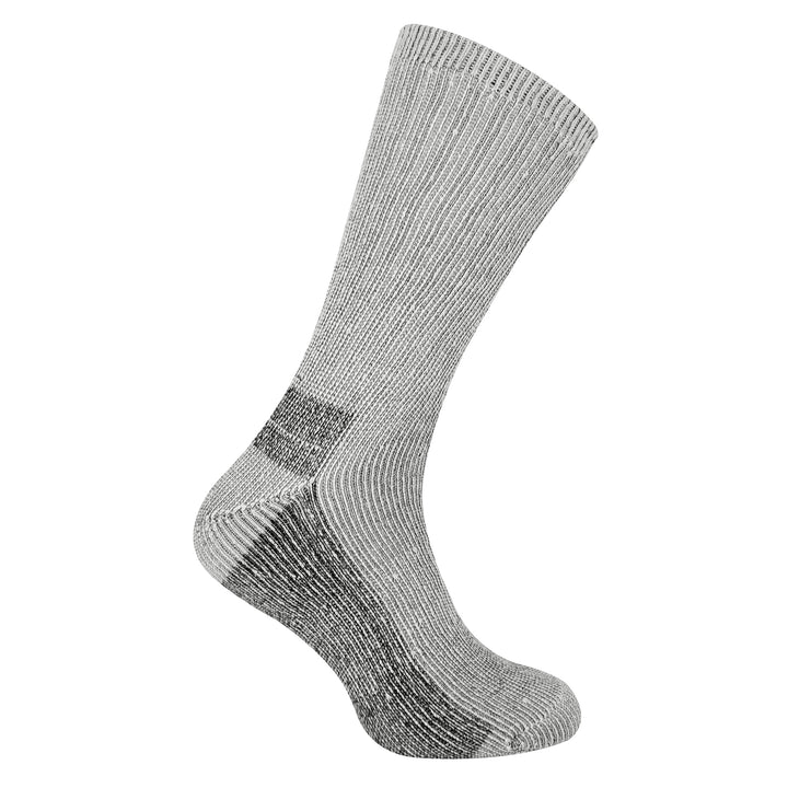 Mens 6 Pairs Multipack Crew Wool Socks: Reinforced Heel & Toe