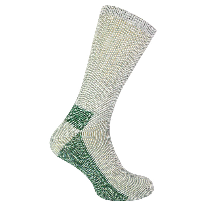 Mens 6 Pairs Multipack Crew Wool Socks: Reinforced Heel & Toe