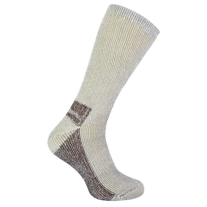 Mens 6 Pairs Multipack Crew Wool Socks: Reinforced Heel & Toe