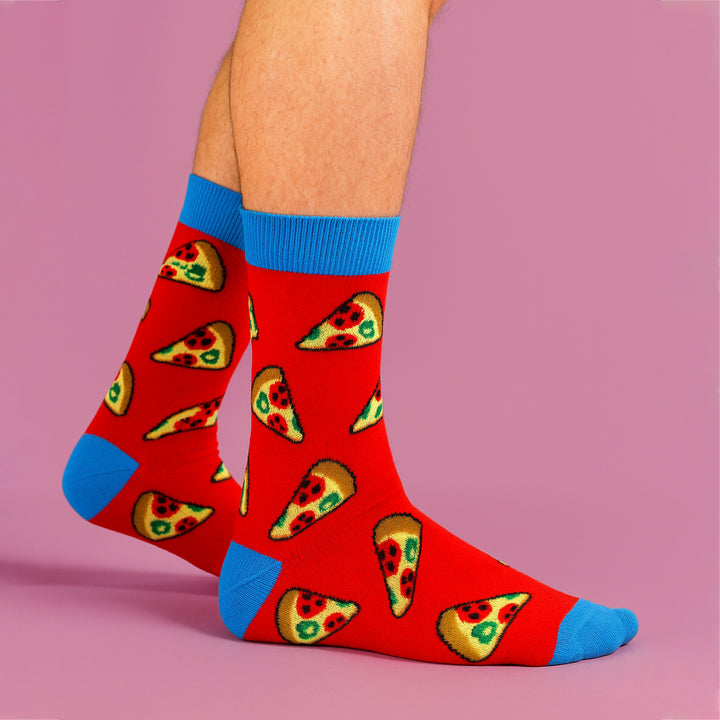 6 Pack Mens Bamboo Design Socks - Soft Breathable Everyday Patterned Fit