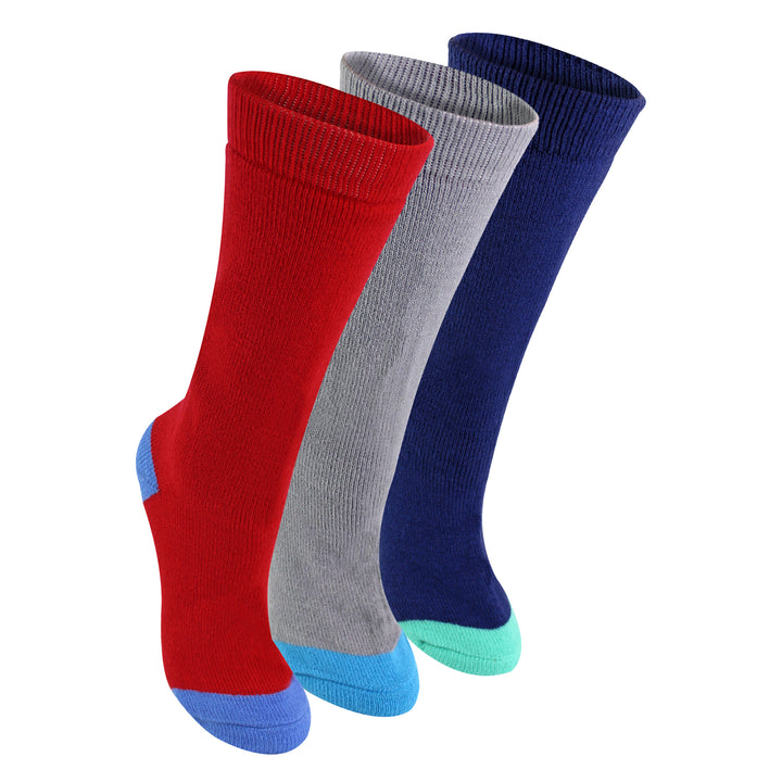 3 Pack Kids Wellington Boot Socks | Boys Welly Socks for Outdoor Walking