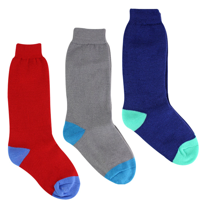 3 Pack Kids Wellington Boot Socks | Boys Welly Socks for Outdoor Walking