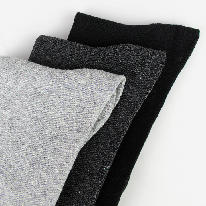 7 Pack Mens Classic Suit Socks - Soft Breathable Plain Dress Socks