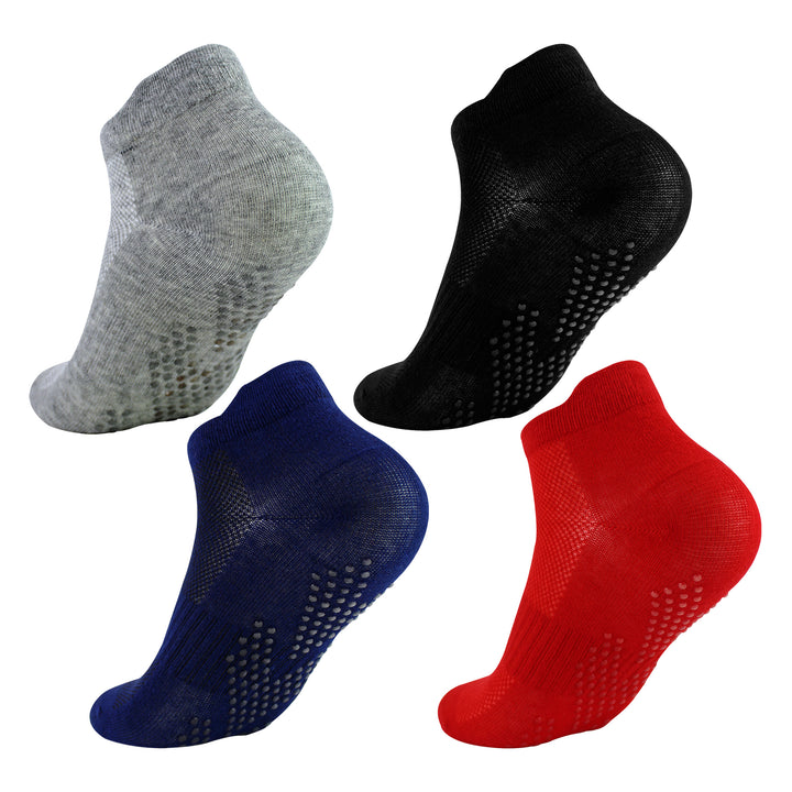 6 Pairs Non Slip Socks For Boys | Gym Yoga Dancing Socks With Grips