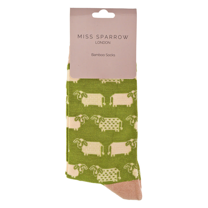 1 paquet de chaussettes fantaisie en bambou pour femme, motif vache bleue