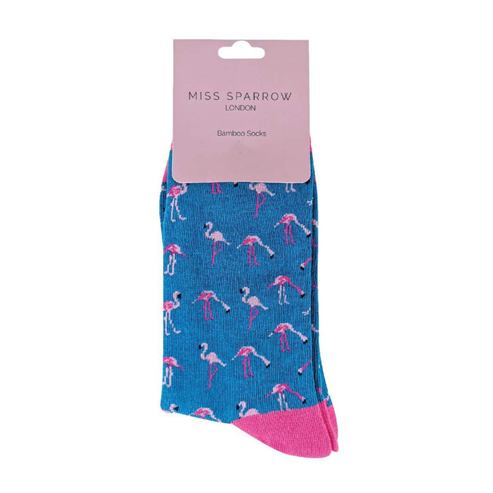 Chaussettes Flamants Roses pour Femme par Miss Sparrow