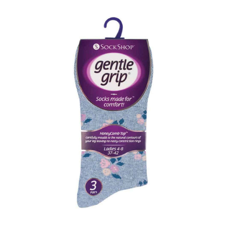 Lot de 6 paires de chaussettes à motifs en coton non élastiques pour femme