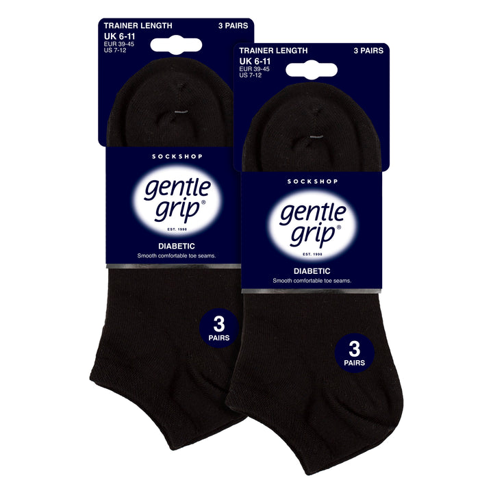6 Pairs Circulatory Diabetic Socks Men | Premium Quality Socks With Extra Stretch | Gentle Grip Sock | Non Elastic Calf For Swollen Feet & Legs | One Size 6-11 UK (Black 6 Pairs Circulatory Diabetic Socks Men | Premium Quality Socks With Extra Stretch | Gentle Grip Sock | Non Elastic Calf For Swollen Feet & Legs | One Size 6-11 UK (Black