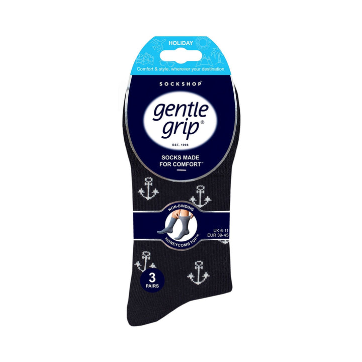Lot de 6 paires de chaussettes amples non élastiques à motifs pour homme