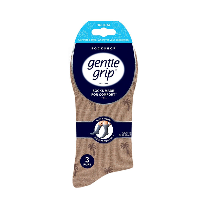 Lot de 6 paires de chaussettes amples non élastiques à motifs pour homme