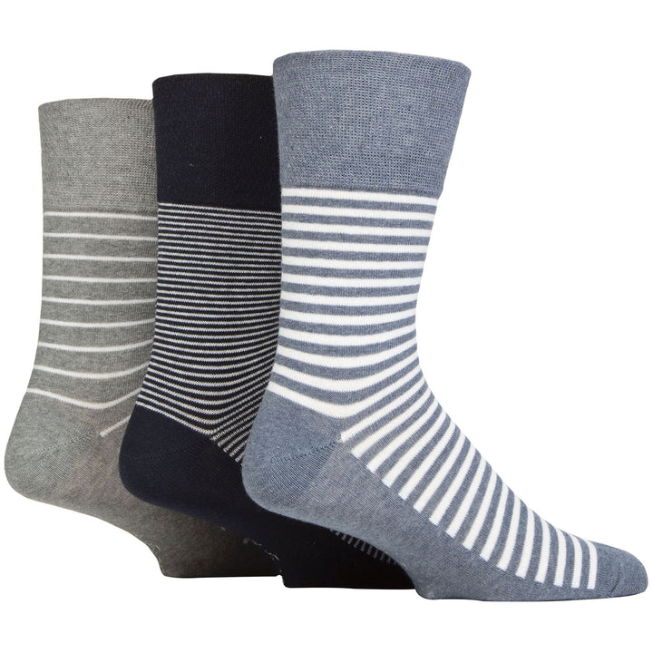 Lot de 6 paires de chaussettes amples non élastiques à motifs pour homme