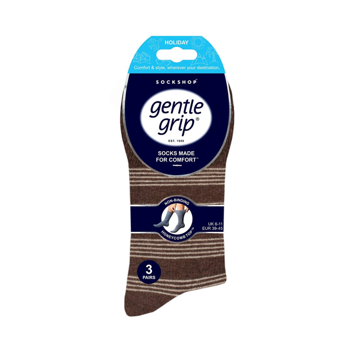 Lot de 6 paires de chaussettes amples non élastiques à motifs pour homme