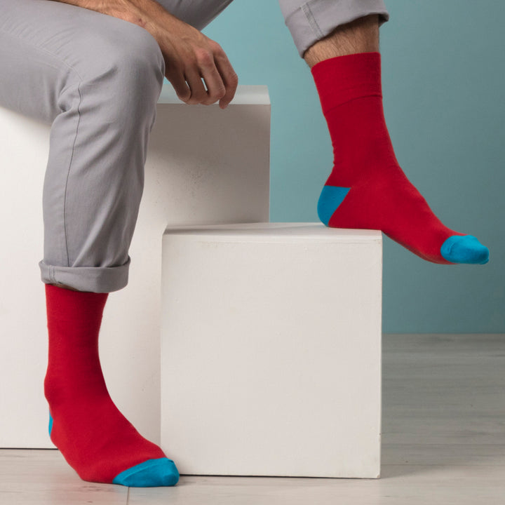 12 Pairs Mens Gentle Grip Loose Top Socks | Extra Wide Non Elastic Socks