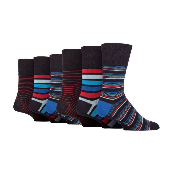 Lot de 6 paires de chaussettes amples en bambou non élastiques pour homme