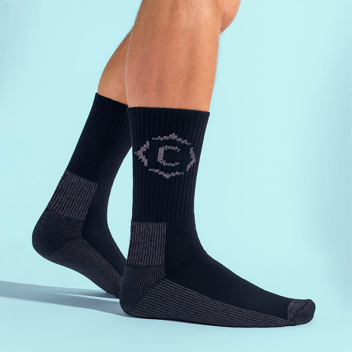 Mens Heavy Duty Durable Cushioned Hiking Socks with Reinforced Heel & Toe