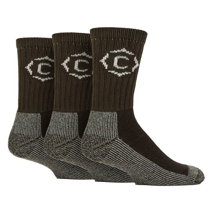 Mens Heavy Duty Durable Cushioned Hiking Socks with Reinforced Heel & Toe