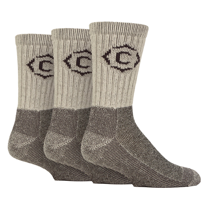 Mens Heavy Duty Durable Cushioned Hiking Socks with Reinforced Heel & Toe