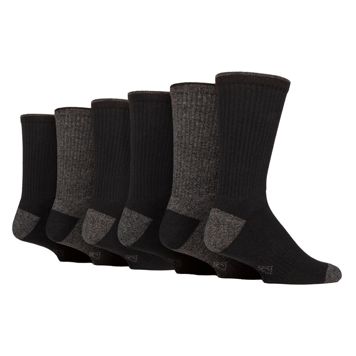 6 Pairs Mens Water Repellent Midweight Outdoor Socks for Hiking & Walking
