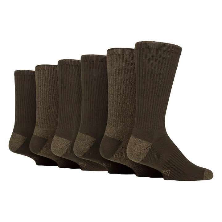 6 Pairs Mens Water Repellent Midweight Outdoor Socks for Hiking & Walking