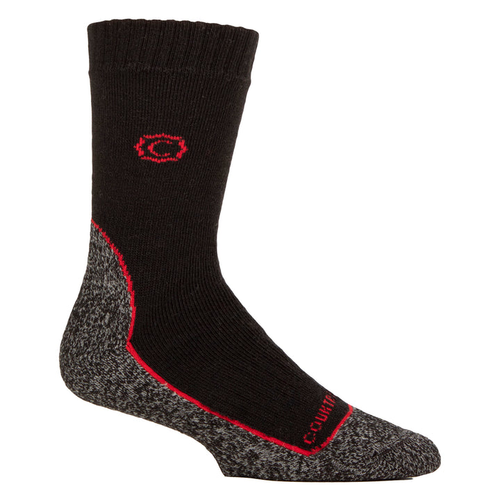 Mens Wool Blend Cushioned Walker Socks for Hiking & Outdoor Comfort