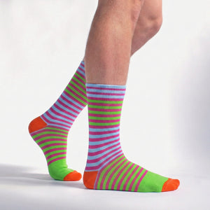 1 Paar Mencap Funky Stripes Rock Your Socks von Sock Snob