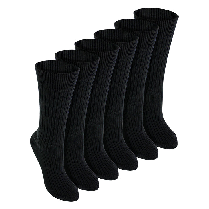6 Pack Kids 100% Cotton Breathable Socks