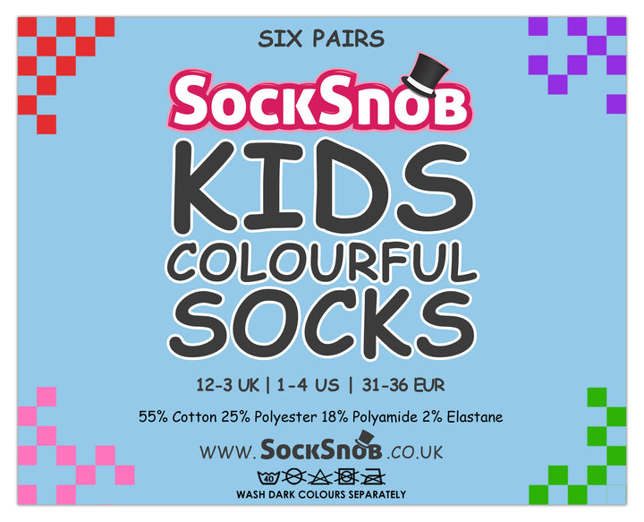 Multipack of Kids Cotton Rich Socks | School Socks for Boys & Girls