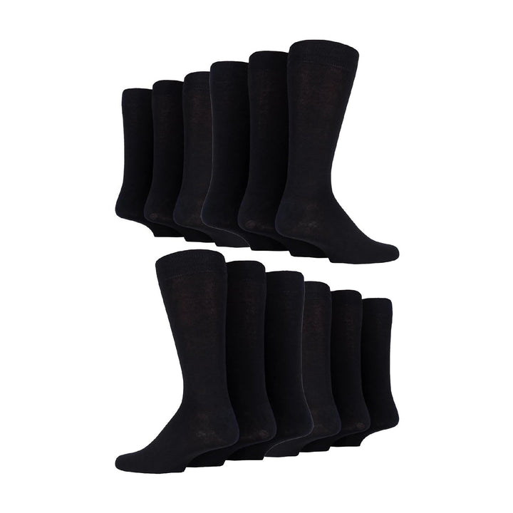 12 Pair Mens Colourful Cotton Striped Patterned Dress Socks