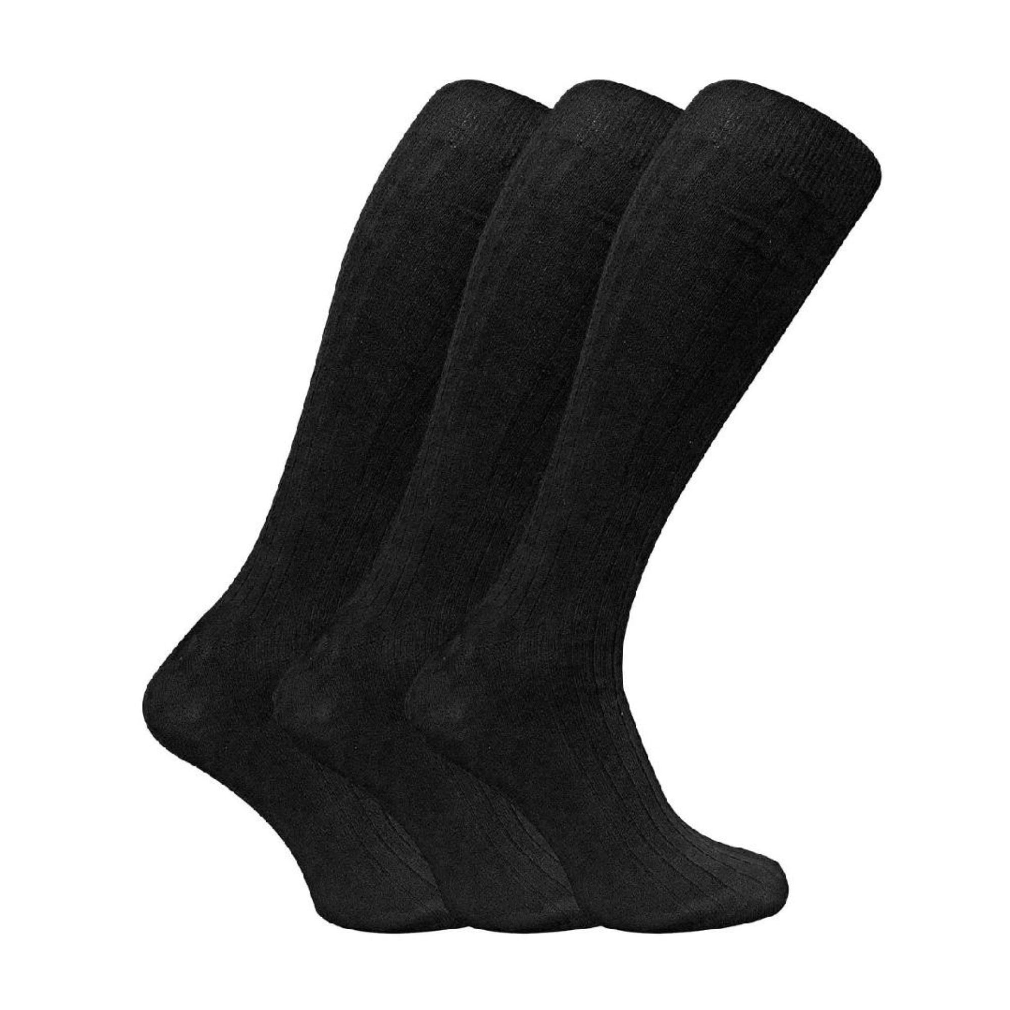 3 Pairs Men's Thin Knee High 100% Cotton Lightweight Dress Socks – Sock