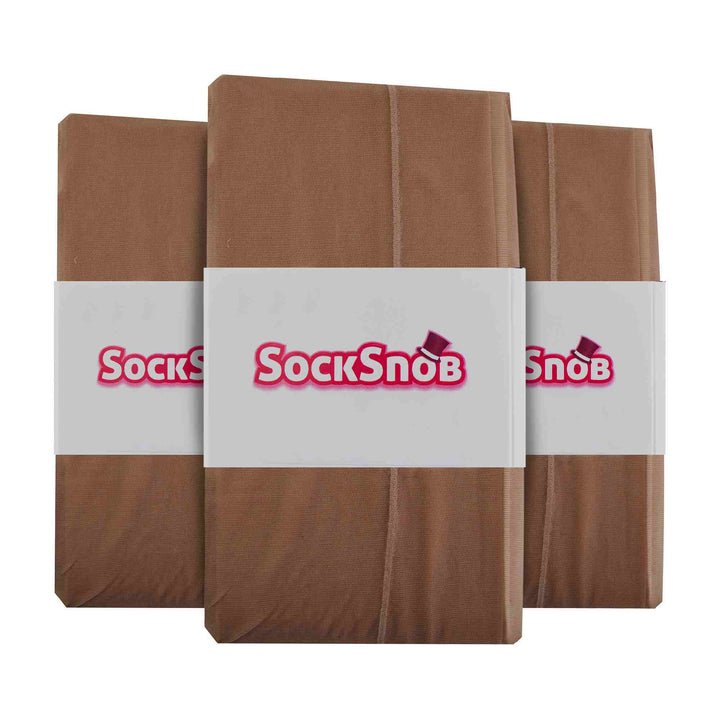 3 Pair 40 Denier Seamed Ultra Sheen Ladies Tights with Line Up the Back