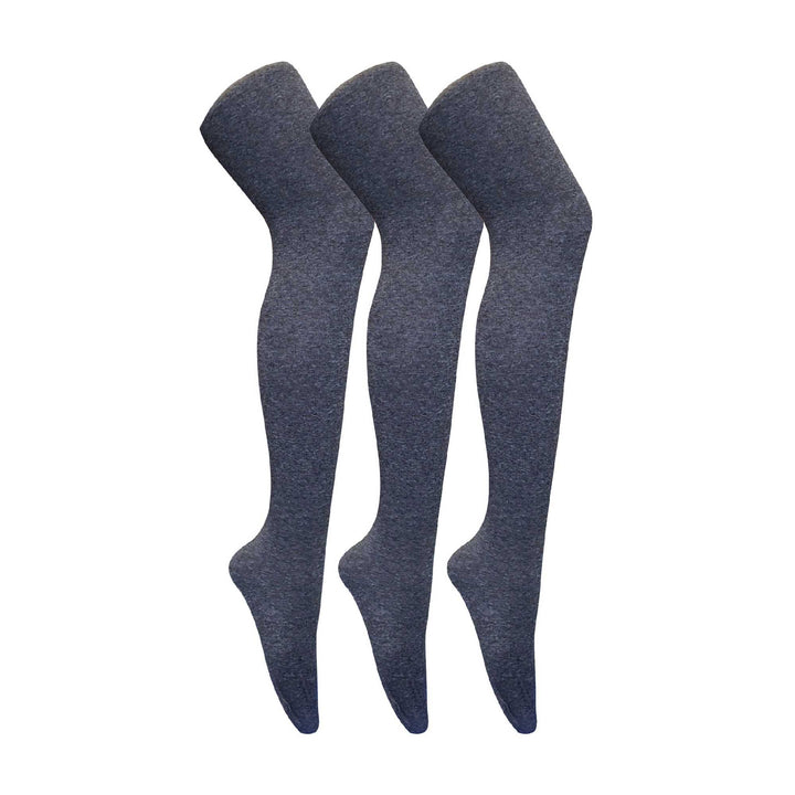 3 Pair Ladies Coloured Opaque 80 Denier Plain Block Colour Tights