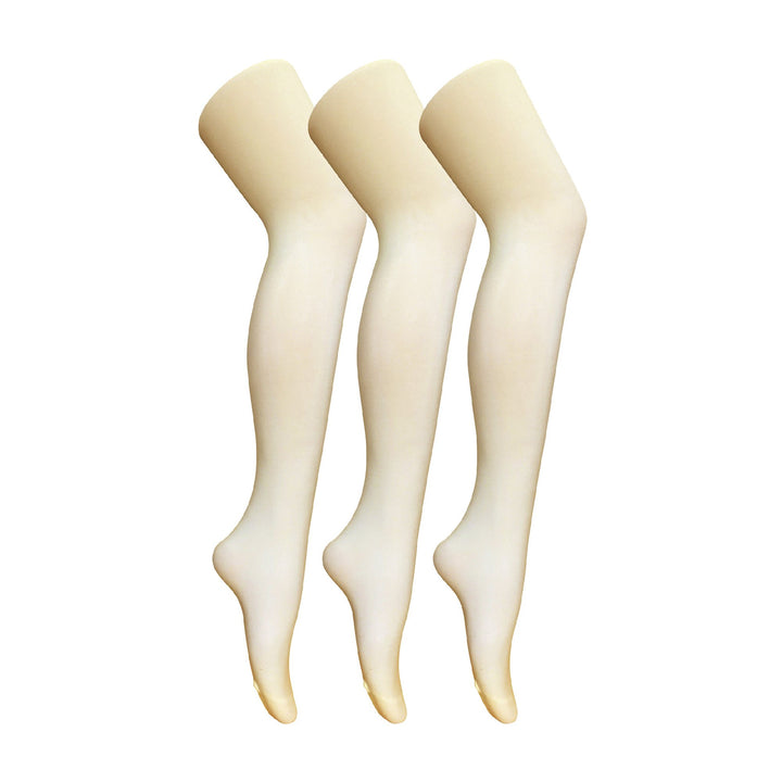 3 Pair Ladies Coloured Opaque 80 Denier Plain Block Colour Tights