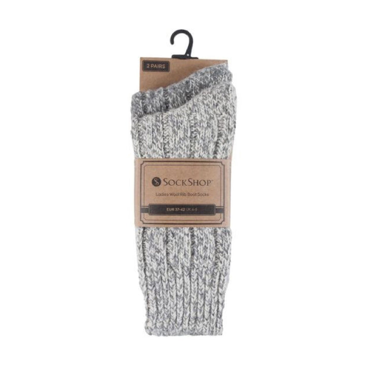 2er-Pack Unisex-Socken aus dicker, schwerer Wolle für den Winter und warme Wanderstiefel