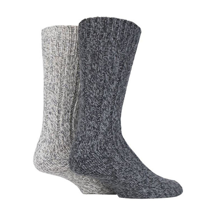 2er-Pack Unisex-Socken aus dicker, schwerer Wolle für den Winter und warme Wanderstiefel