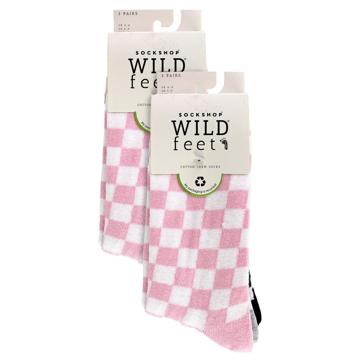 6 Pairs Ladies Multipack of Fun Design Socks with Novelty Animal Patterns