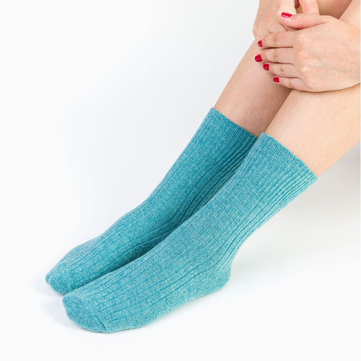 Knitted Design Ladies Wool Dress Socks for Winter