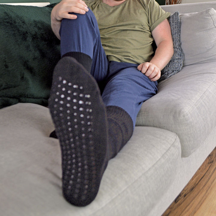 THMO Soft Thick Bamboo Slipper Socks With Grippers – Sock Snob